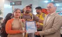 صعود موفقیت‌آمیز یکی از کارکنان دانشگاه علوم پزشکی هرمزگان به قله دماوند