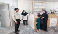 بازدید میدانی معاون بهداشتی دانشگاه علوم پزشکی هرمزگان  از مراکز خدمات جامع سلامت شهرستان بندرخمیر در شرایط بحران جنگ 